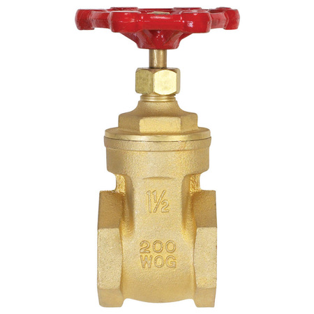 B & K GATE VALVE BRASS 1-1/2"" 100-407NL